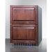 Summit Refrigerators Panel Ready Summit 24" Wide Built-In 2-Drawer All-Refrigerator with 3.4 cu. ft. Capacity, Frost Free Defrost , Digital Thermostat - CL2R248