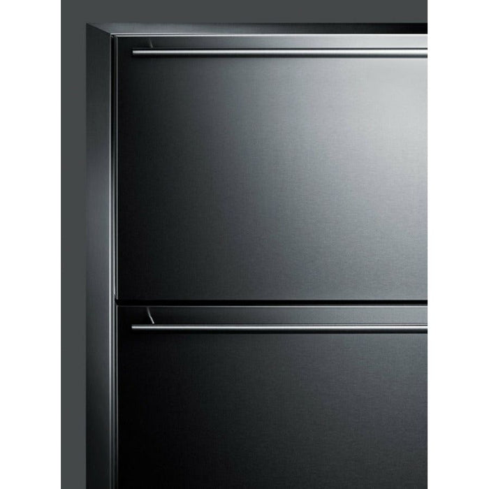 Summit Refrigerators Summit 24" Wide Built-In 2-Drawer All-Refrigerator with 3.54 cu. ft. Capacity, Frost Free Defrost, Sabbath Mode, CFC Free - CL2F249it