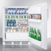 Summit Refrigerators Summit - 24" Wide Built-In All-Refrigerator, ADA Compliant (Panel Not Included) - FF6WBI7