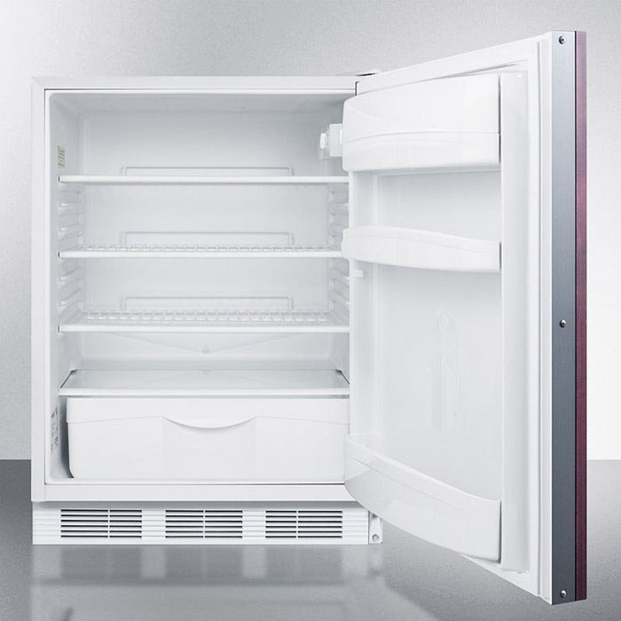 Summit Refrigerators Summit - 24" Wide Built-In All-Refrigerator, ADA Compliant (Panel Not Included) - FF6WBI7