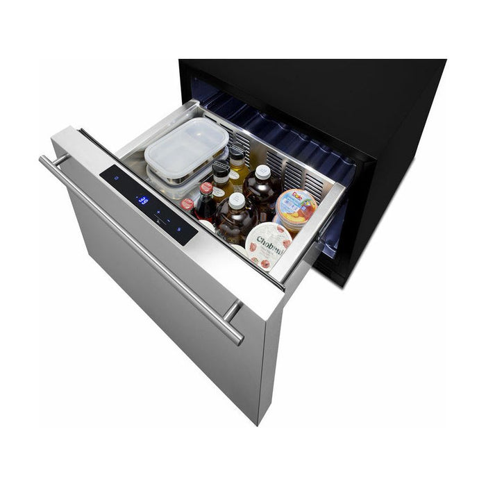 Summit Refrigerators Summit 24" Wide Built-In Drawer Refrigerator - FF1DSS24