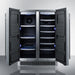 Summit Wine Coolers Summit 24" Wide Built-In Wine/Beverage Center with 5.1 cu. ft. Capacity Lock, 9 Shelves - CL64FDSS