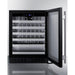 Summit Wine Coolers Summit 24" Wide Built-In Wine Cellar, ADA Compliant with 33 Bottle Capacity, Right Hinge, Glass Door, With Lock, 6 Extension Wine Racks, Digital Control, LED Light, Compressor Cooling, Factory Installed Lock, CFC Free, Sabbath Mode - ASDW2412