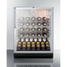 Summit Wine Coolers Summit 24" Wide Built-In Wine Cellar with 36 Bottle Capacity, Right Hinge, Glass Door, With Lock, 4 Adjustable Wine Racks, Analog Control, LED Light, Compressor Cooling, ETL Approved, CFC Free - SWC6GBLBI