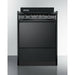 Summit Ranges Summit 24" Wide Electric Coil Range with 4 Coil Elements, 2.92 cu. ft. Capacity, Chrome Drip Pans and Storage Compartment in Black - TEM610C