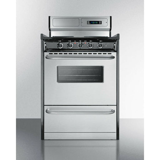 Summit Ranges Summit 24" Wide Electric Coil Range with 4 Coil Elements, 2.92 cu. ft. Total Oven Capacity, Viewing Window - TEM630BKWY