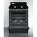 Summit Ranges Summit 24" Wide Gas Range, Open Burners with Natural Gas, 4 Open Burners, 2.92 cu. ft. Total Oven Capacity, Broiler Drawer, ADA Compliant - TNM6107C