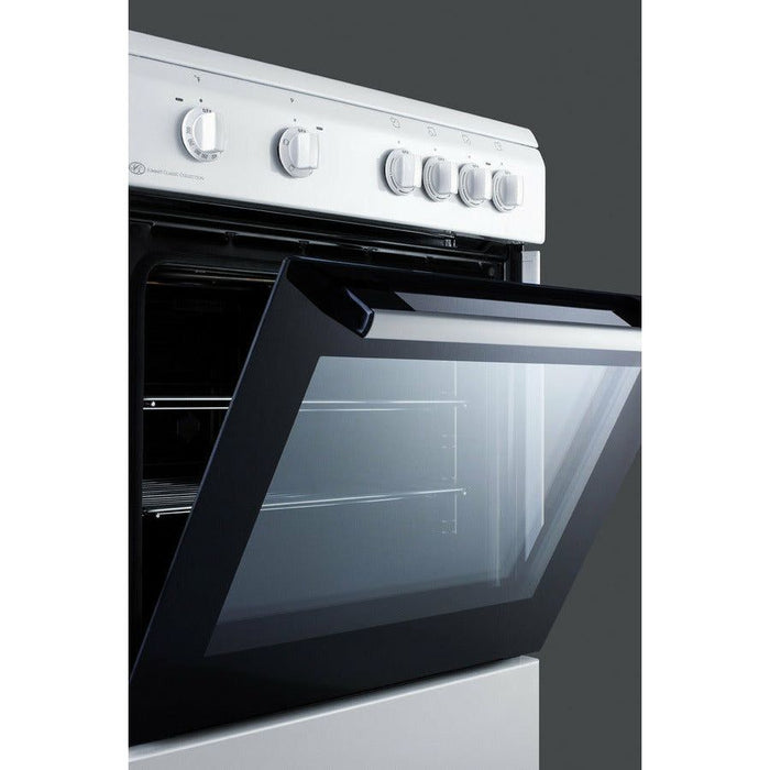 Summit Ranges Summit 24" Wide Smooth Top Electric Range - CLRE24WH