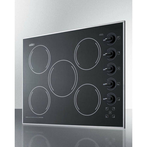 Summit 27 in. Wide 5 Burner Electric Cooktop - CR5B27