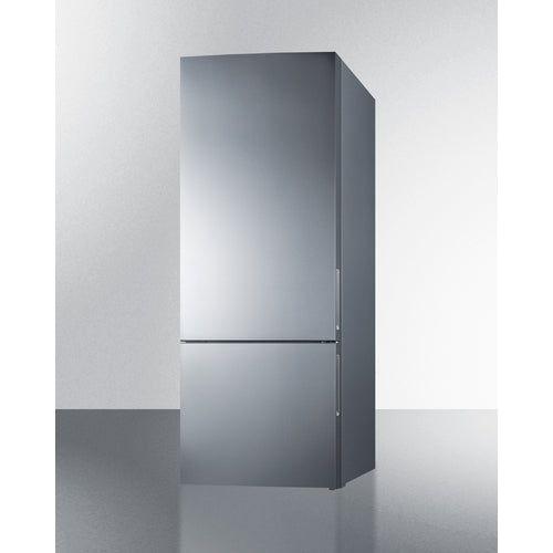 Summit 28 in. Wide Bottom Freezer Refrigerator - FFBF279SS