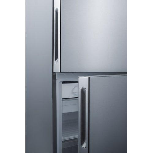 Summit 28 in. Wide Bottom Freezer Refrigerator - FFBF279SS