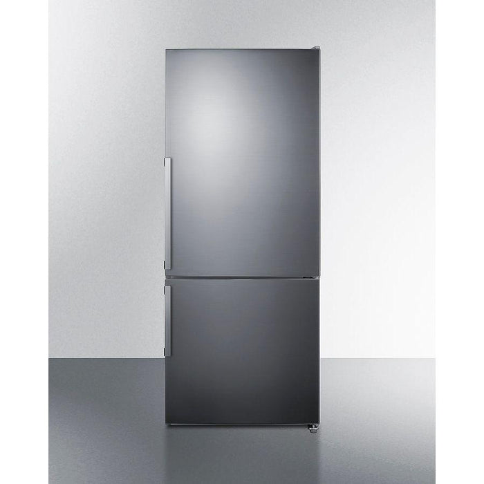 Summit 28 in. Wide Bottom Freezer Refrigerator - FFBF283SS