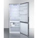 Summit 28 in. Wide Built-In Bottom Freezer Refrigerator With Icemaker - FFBF279SSBIIM