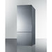 Summit 28 in. Wide Built-in Bottom Freezer Refrigerator with Icemaker - FFBF279SSIM