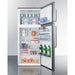 Summit 28 in. Wide Top Mount Refrigerator-Freezer - FF1511SS