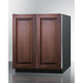 Summit Refrigerators Panel-ready Summit 30" Black Built-in 5.4 Cu. ft. Side-by-Side Refrigerator - FFRF3070B