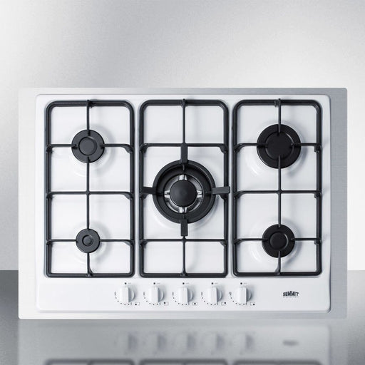 Summit Cooktops White Summit 30" Gas Cooktop - GC527