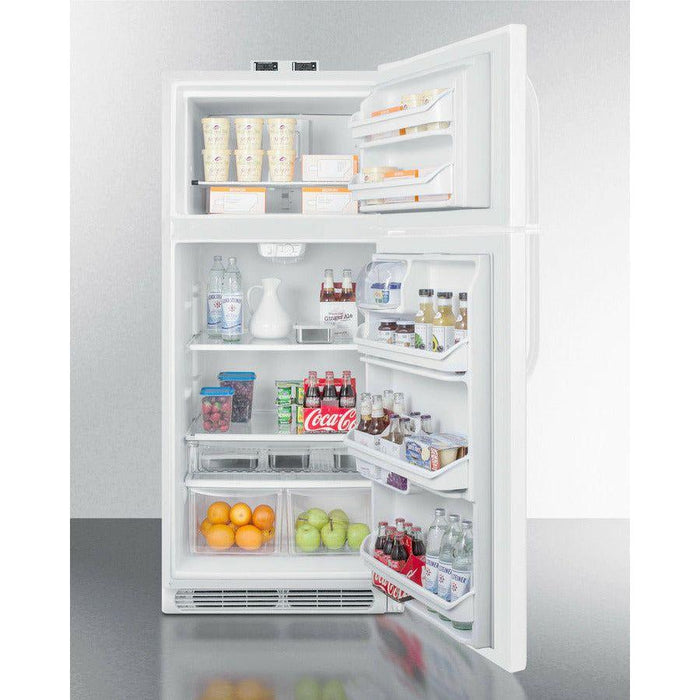 Summit 30 in. Wide 20.6 Cu. Ft. Top Mount Refrigerator - BKRF21W