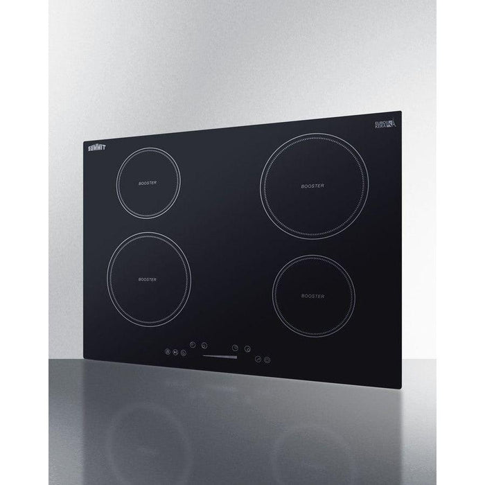 Summit 30 in. Wide 208-240V 4-Zone Induction Cooktop with 4 Elements, Hot Surface Indicator, ADA Compliant, Induction Technology, Child Lock, Safety Shut-Off Control - SINC4B301B