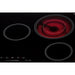 Summit 30 in. Wide 208-240V 5-Burner Radiant Cooktop with 5 Elements, Hot Surface Indicator, ADA Compliant, ETL Safety Listed, Child Lock, ETL, Residual Heat Indicator Light, Digital Touch Controls, EuroKera Glass Surface - CR5B30T