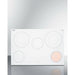 Summit 30 in. Wide 208-240V 5-Burner Radiant Cooktop with 5 Elements, Hot Surface Indicator, ADA Compliant, ETL Safety Listed, Child Lock, ETL, Residual Heat Indicator Light, Digital Touch Controls, EuroKera Glass Surface - CR5B30T