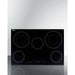 Summit 30 in. Wide 208-240V 5-Burner Radiant Cooktop with 5 Elements, Hot Surface Indicator, ADA Compliant, ETL Safety Listed, Child Lock, ETL, Residual Heat Indicator Light, Digital Touch Controls, EuroKera Glass Surface - CR5B30T