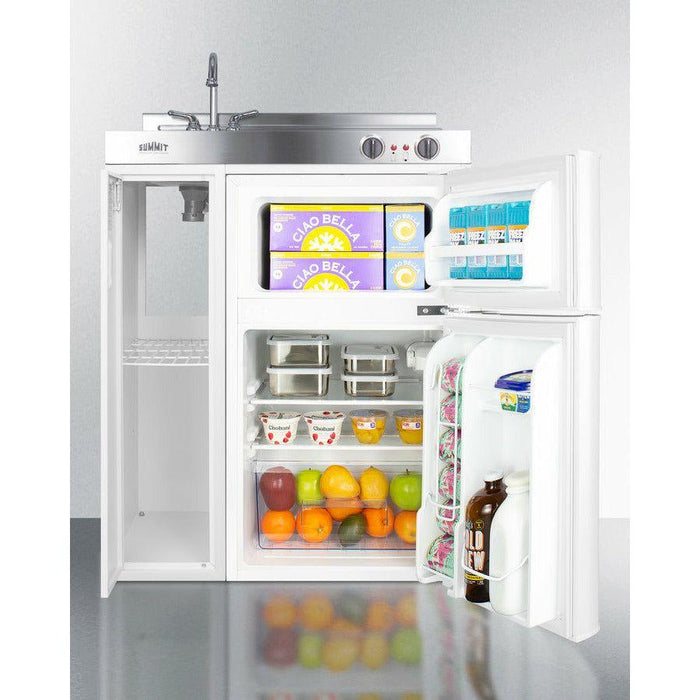 Summit 30 in. Wide All-In-One Kitchenette, Apartment Friendly 2.93 Cubic Feet cu. ft. Mini - C30EL