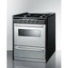 Summit 30 in. Wide Gas Range, Open Burners with Natural Gas, 4 Open Burners, 3.69 cu. ft. Total Oven Capacity, Viewing Window, Broiler Drawer - TNM2