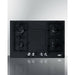 Summit Cooktops Black Summit 30" White Gas Cooktop - GC43