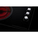 Summit Cooktops Summit 30" Wide 208-240V 4-Burner Radiant Cooktop with 4 Elements, Hot Surface Indicator, ETL Safety Listed, Push-to-Turn Knobs, ETL, Residual Heat Indicator Light, EuroKera Glass Surface in Black - CR4B30MB