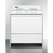 Summit Ranges Summit 30" Wide Electric Coil Top Range with 4 Coil Elements, 3.7 cu. ft. Total Oven Capacity, Storage Drawer, ADA Compliant - WEM210