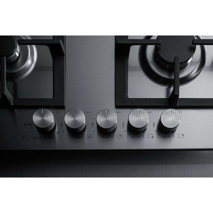 Summit 34 in. 5-Burner Propane Gas Cooktop Stainless Steel - GCJ536SSLP