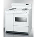 Summit 36 in. Wide Electric Coil Top Range with Oven Window, Side Storage and Clock - WEM430KW