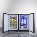 Summit Refrigerators Summit 36" Stainless Steel Built-in Side-by-Side 5.8 cu.ft. Refrigerator-freezer, ADA Compliant - FFRF36