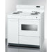 Summit Ranges Summit 36" Wide Electric Coil Top Range with Oven Window, Side Storage and Clock - WEM430KW