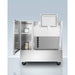 Summit 39 in. Stainless Steel Cart with Portable Refrigerator/Freezer - SPRF36CART