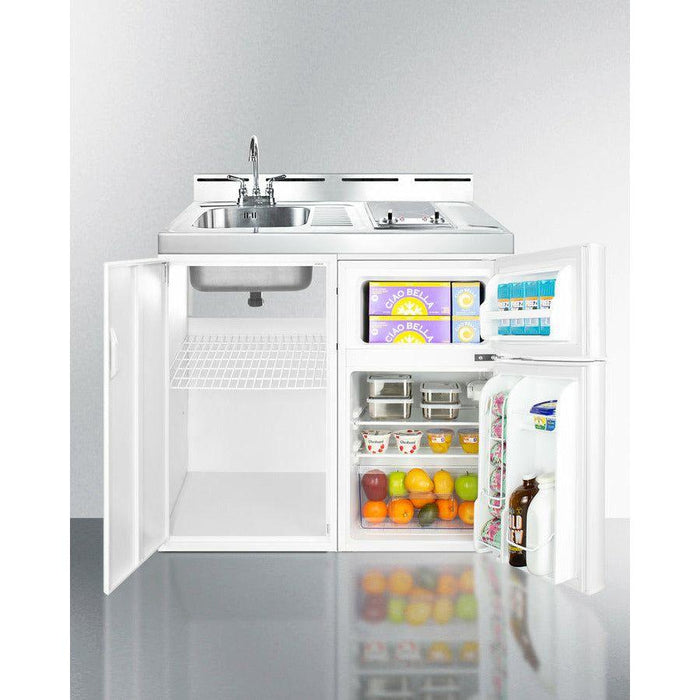 Summit 39 in. Wide All-In-One Kitchenette, Apartment Friendly 2.93 Cubic Feet cu. ft. Mini - C39EL