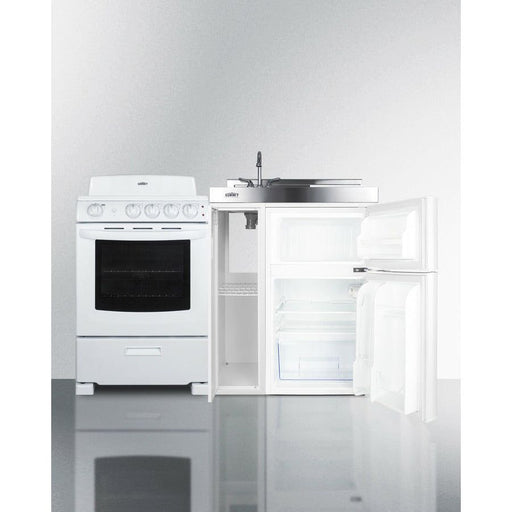 Summit Kitchenettes Summit 54" Wide All-in-One Kitchenette with Electric Coil Range - ACK54COILW