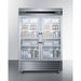 Summit 56 in. Reach-In Refrigerator with 49 Cu. Ft. Capacity, Microprocessor Control Panel, Self Closing Doors - SCR49SSG