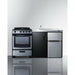 Summit 63 in. Wide All-in-One Kitchenette with Gas Range - ACK63GASBSS