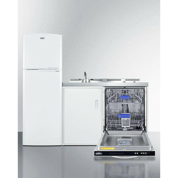 Summit 71 in. Wide All-In-One Kitchenette with Dishwasher - ACKDW72