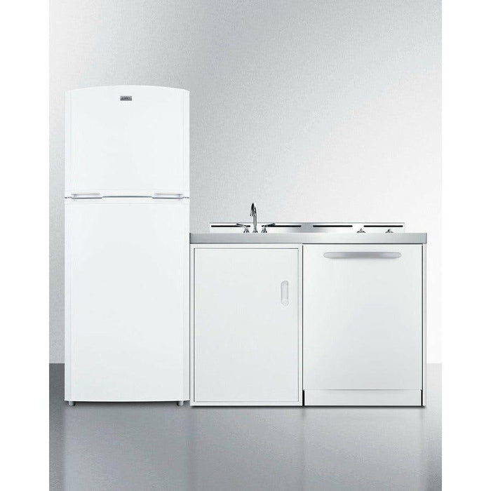 Summit 75 in. Wide All-In-One Kitchenette with Dishwasher - ACKDW75