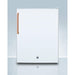 Summit Accucold 19 in. Wide 2.4 Cu. Ft. Refrigerator with Copper Handle - FF28LWHTBC