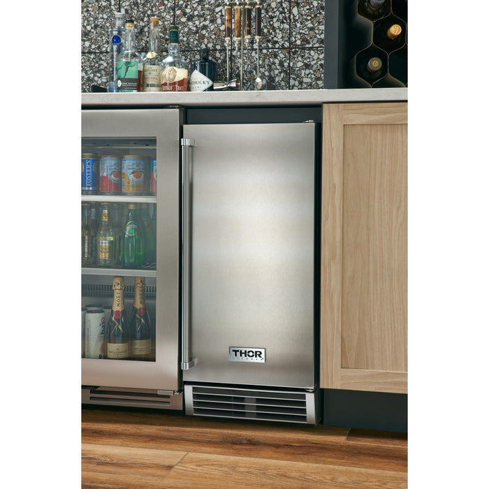 Thor Kitchen 15 inch Built-in 50 lbs. Ice Maker in Stainless Steel TIM1501