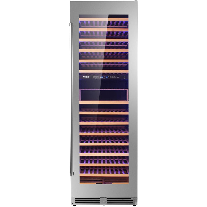 Thor Kitchen 24 in. 162 Bottle Dual Zone Wine Cooler TWC2403DI