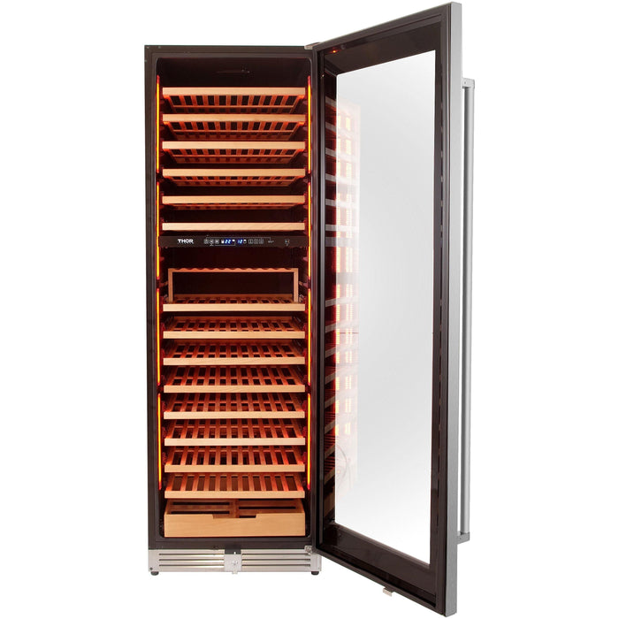 Thor Kitchen 24 in. 162 Bottle Dual Zone Wine Cooler TWC2403DI