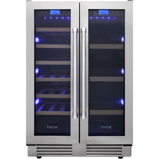 Thor Kitchen 24 in. 21 Bottle & 95-Can Wine Cooler TBC2401DI