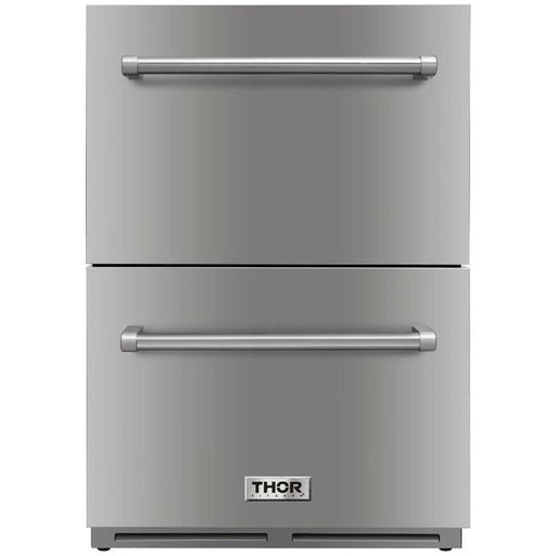 Thor Kitchen 24 in. 5.4 Cu. Ft. Built-in Double Drawer Refrigerator TRF2401U