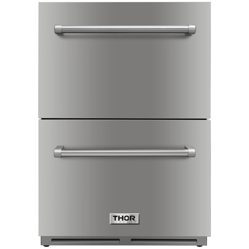 Thor Kitchen 24 in. 5.4 Cu. Ft. Indoor or Outdoor Refrigerator Drawer TRF24U