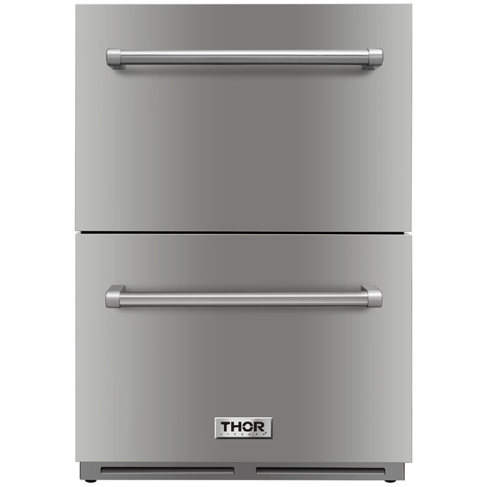 Thor Kitchen 24 in. 5.4 Cu. Ft. Indoor or Outdoor Refrigerator Drawer TRF24U